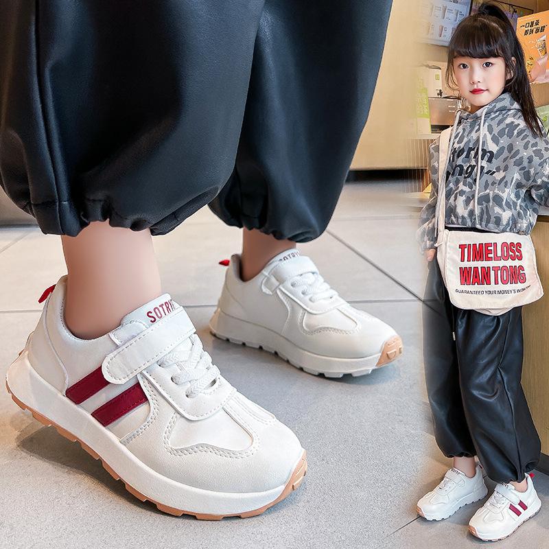 5-10 lat Dziecięce Buty Sportowe Oddychające Chłopcy i Dziewczęta Bieganie Buty Codzienne Studenci Miękkie Podeszwy Białe Buty