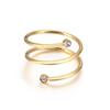 European and American Multi-Layer Stainless Steel Ring: Simple, Generous, Creative Design