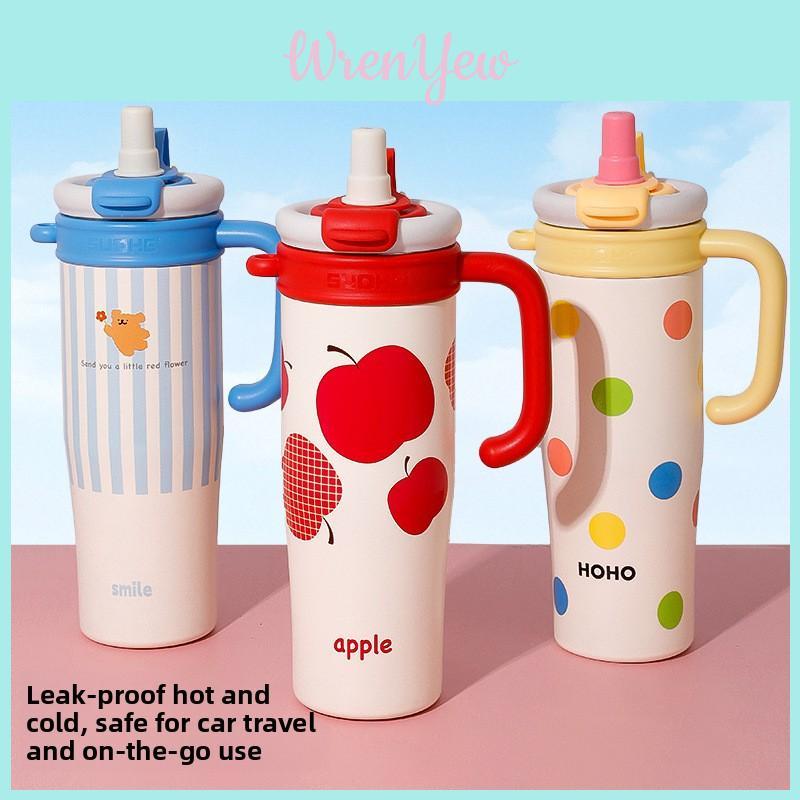Large Capacity Insulated Travel Mug With Handle For Office And Commuting