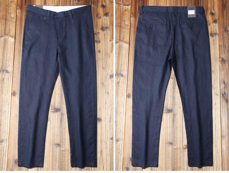 Men's European Summer Breathable 100% Linen Straight-Leg Trousers - Business Casual