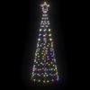 LED Christmas Tree with Ground Spikes Multicolored 250 Cm Iron