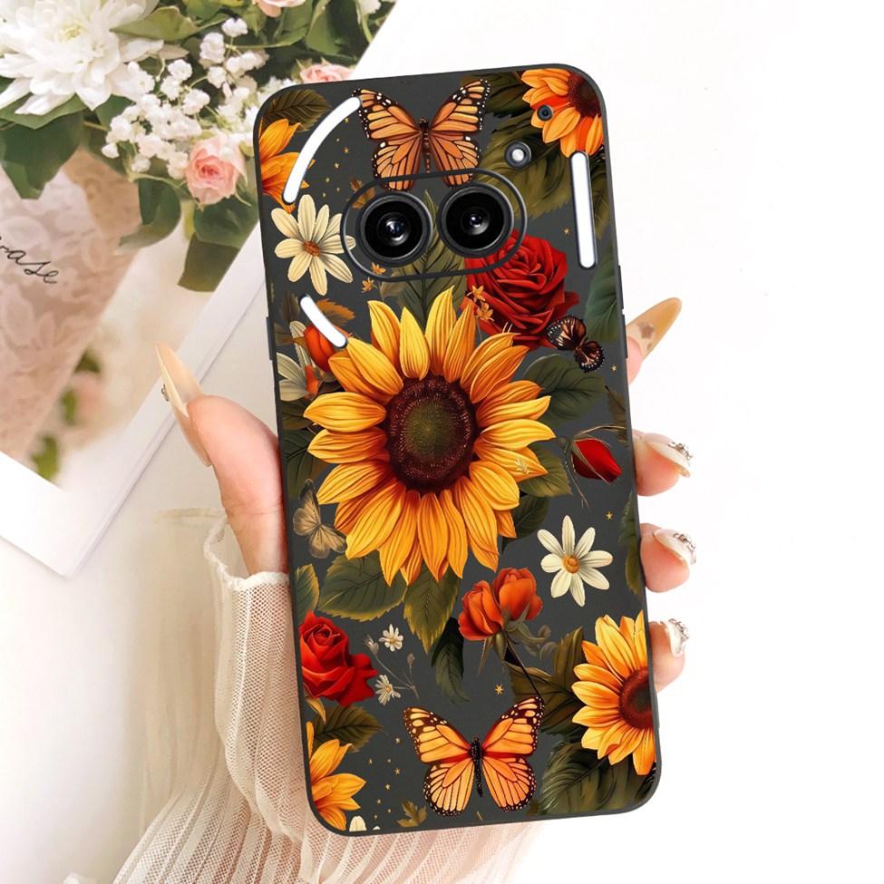 Cover For Nothing Phone 2a Case A142 Silicone Cute Cat Fashion Butterfly Funny Painted Casing For Nothing Phone (2a)