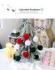 Cross-border Multi-color Flocked Christmas Ornament Set - PET Round and Boxed Balls for Tree Decoration