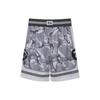 Li Ning Badfive Military Strategy Theme Printed Loose Basketball Casual Shorts Men shorts Gray AAPR361-2