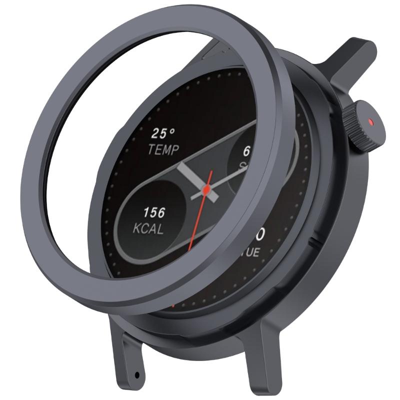 Aluminum Alloy Watch Frame With Reinforced Glass Screen Guard for CMF Watch P2 Smartwatch Scratch Resistance