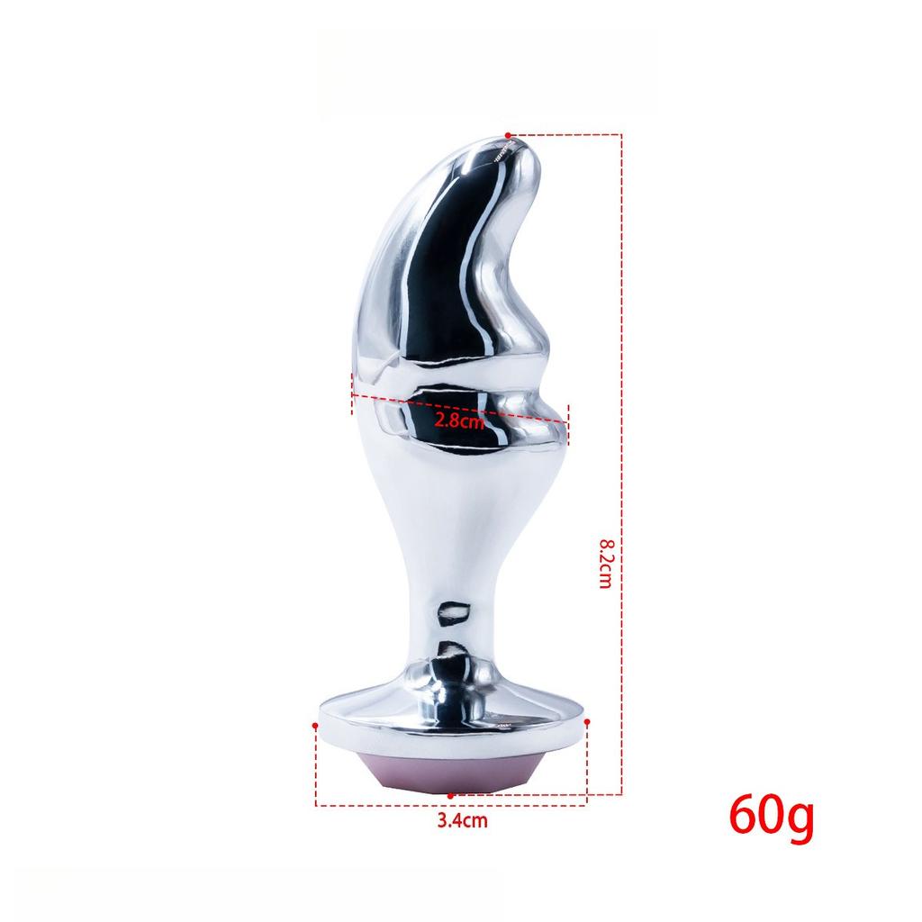 Luminescent Anal Plug Vibrator Metal Butt Plug Prostate Massager Adult Products for Men Women Vibrating Anal Trainer Masturbator