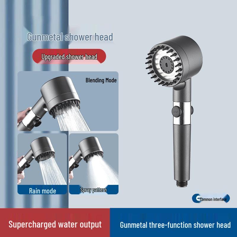 High-Pressure Filtered Shower Head with Nozzle for Bathing