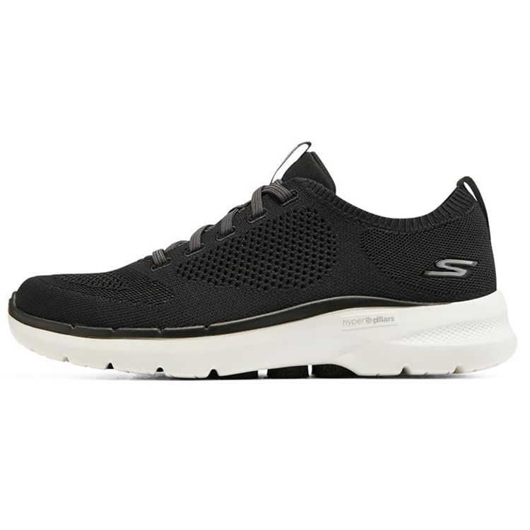 Skechers Go Walk 6 Fabric Sport Low Top Lifestyle Shoes Men sneakers Black White 894139-BKW 42.5