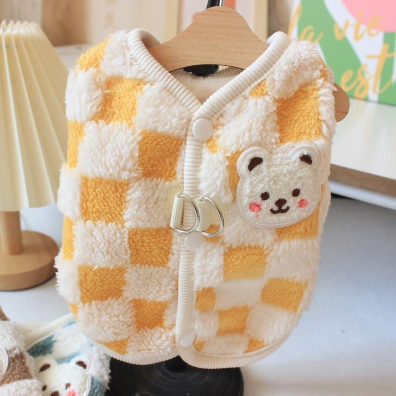 Warm Pet Vest Small Dogs Cats Winter Coat Hoodie Style Dog Sweater Teddy Poodle Shih Tzu Mini Breeds