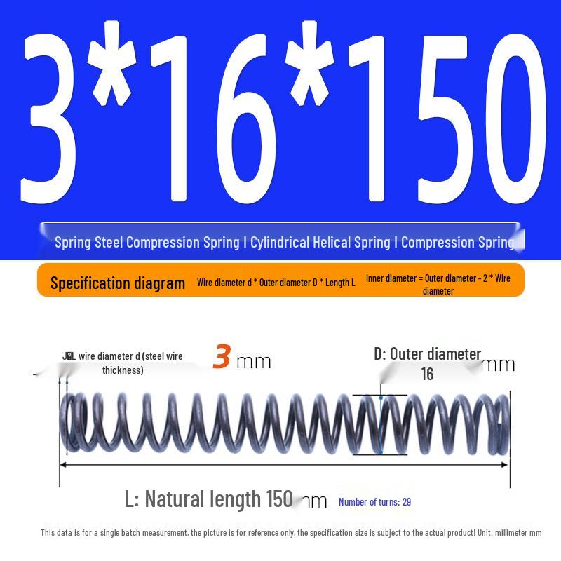 Compression Spring Y-Type Shock Absorbing Coil 3*16/17/18/19/20