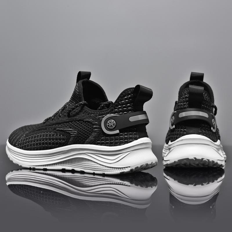 Fashion Flat Shoes 2025 New Spring and Autumn Breathable Casual Men Thick Soled Casual Running Mesh Sports Vulcanized Walking Tennis Sho