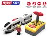 Small Train Rail Car Toy Electric Remote Control Locomotive Magnetic Wooden Track