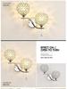 Modern Minimalist LED Crystal Wall Lamp - Energy-Saving Warm Lighting for Bedroom & Living Room