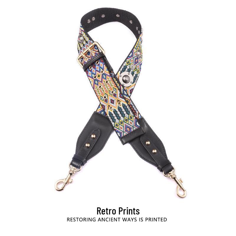 Ma Huang Shi Nastavitelný plátěný ramenní popruh crossbody taška doplněk - Podzimní/zimní kolekce, MHS-F-15