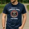 University Of American Samoa Law School 1979 Palm Tree Scale Seal Graphic T Shirt Unisex Cotton Retro Tropical College Tee