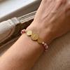 Waterproof Natural Stone Religious Bracelet Stainless Steel  Charm Braided Adjustable Women Jewelry
