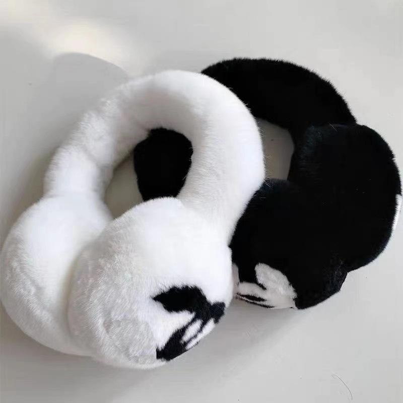 Camellia imitation rabbit fur scarf 23 winter fashionable and elegant women's warm neck cover neck protection small fragrant wind scarf