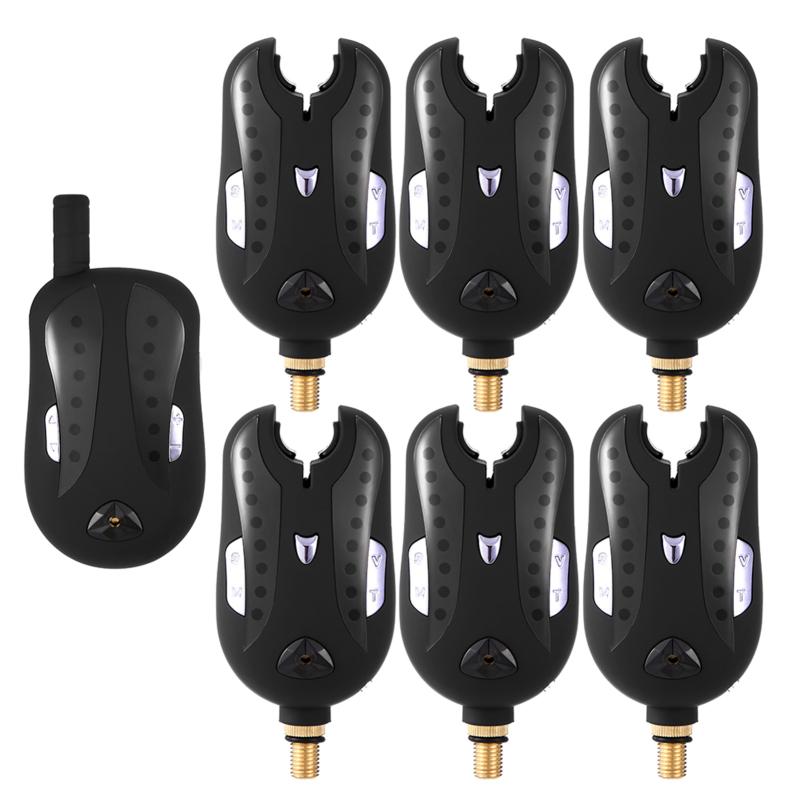 Wireless Digital Fishing Alarm Fishing Bite Alarms Set Fishing Receiver Sound Alert Kit Led Alarm Indicator with Portable Case