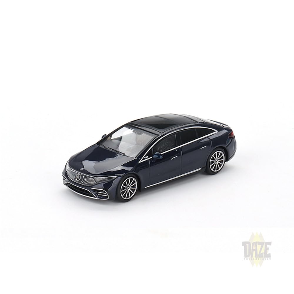 MINI GT Scale MiJo Toys USA Exclusive EQS 580 4MATIC 164 Mercedes-Benz (Blue Metallic)