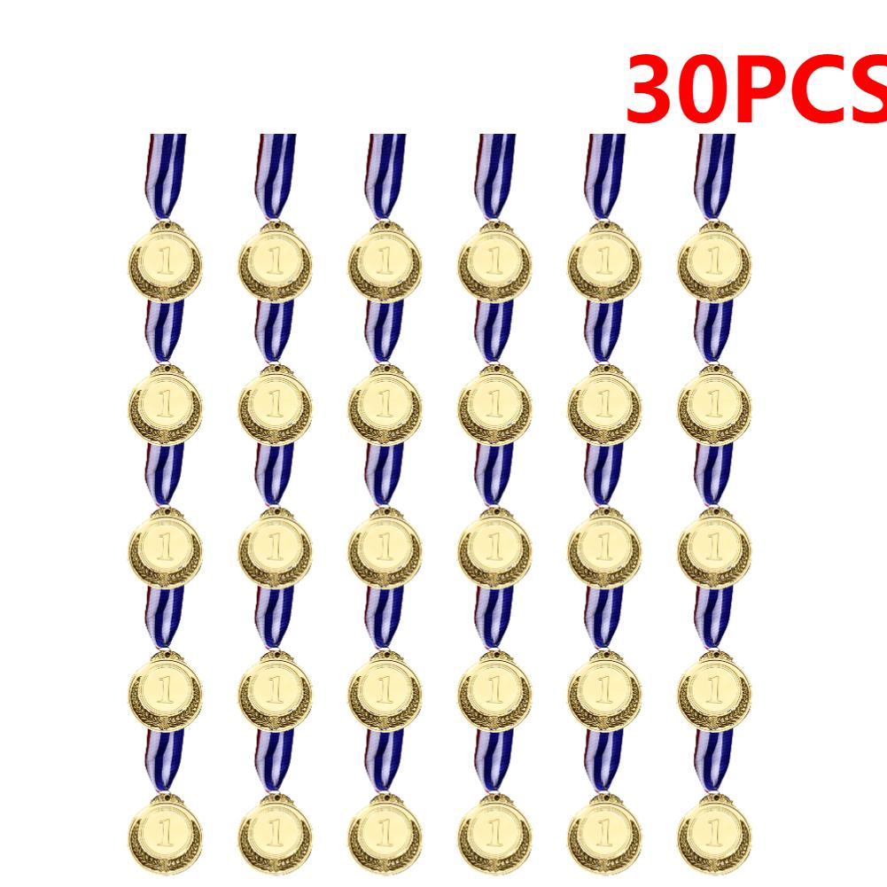 Winner Reward Medals Gold Silver Bronze Prizes Medal with Neck Ribbon Award Medal Kids Sport Competition Prize Medal Souvenir