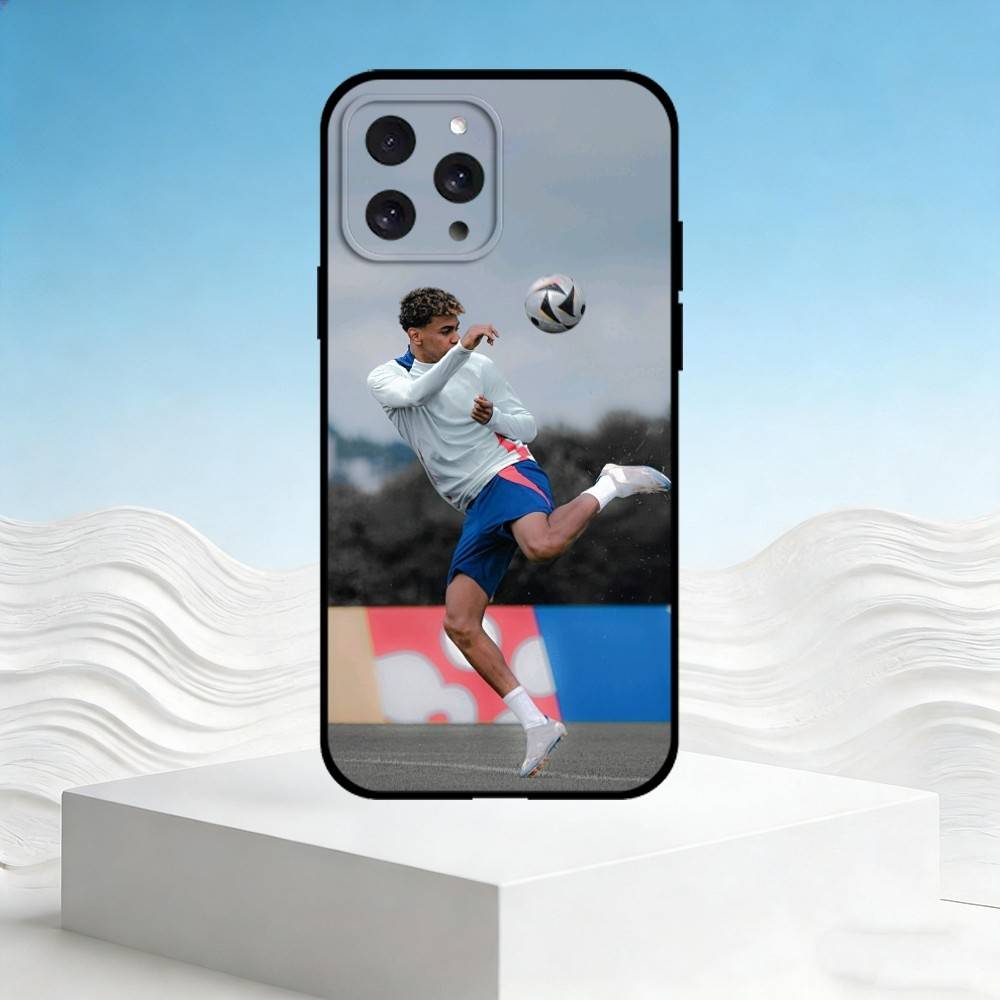 

Чехол для телефона L-Lamine Yamal для iPhone 17,16,15,14,13,12,11 Plus,Pro Max,SE4 Мягкий силиконовый черный чехол iPhone15promax