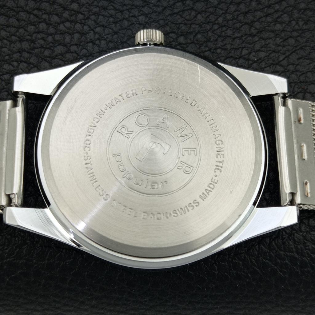 MONTRE HOMME SUISSE VINTAGE À REMONTAGE MANUEL CADRAN BLEU RECONDITIONNÉE a707125-1