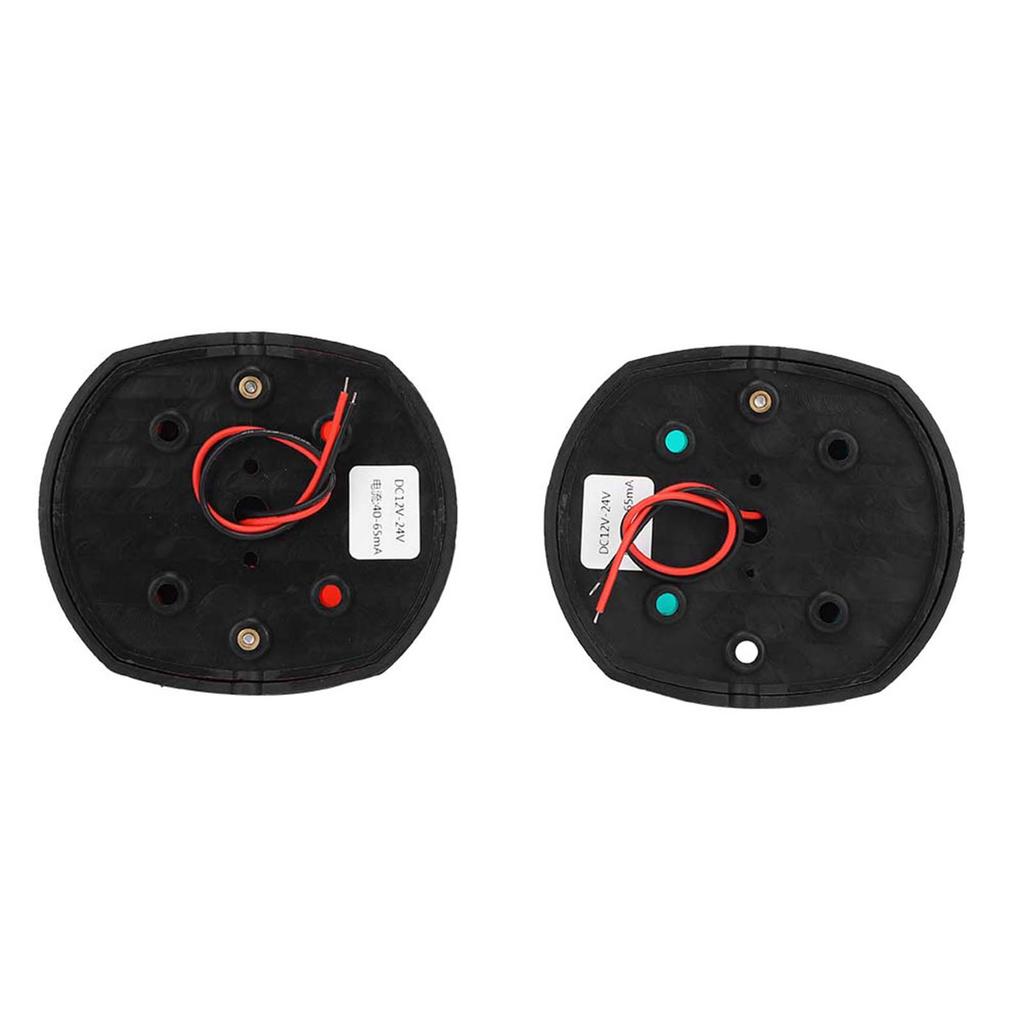 Pair of Signal Lamp Spherical Red Green LED Waterproof Boat Navigation Light  12V-24V 3W