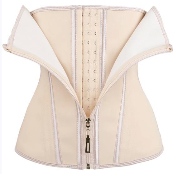 

Рожевий жіночий тренажер для талії із застібкою-блискавкою, таймінг для схуднення та формування живота, пояс для контролю талії та живота XXXL слонова кістка