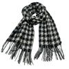 New Hoop Yarn Autumn and Winter Plaid Tassel Scarf Shawl Fashionable Senior Women Korean Style Thickened and Warm