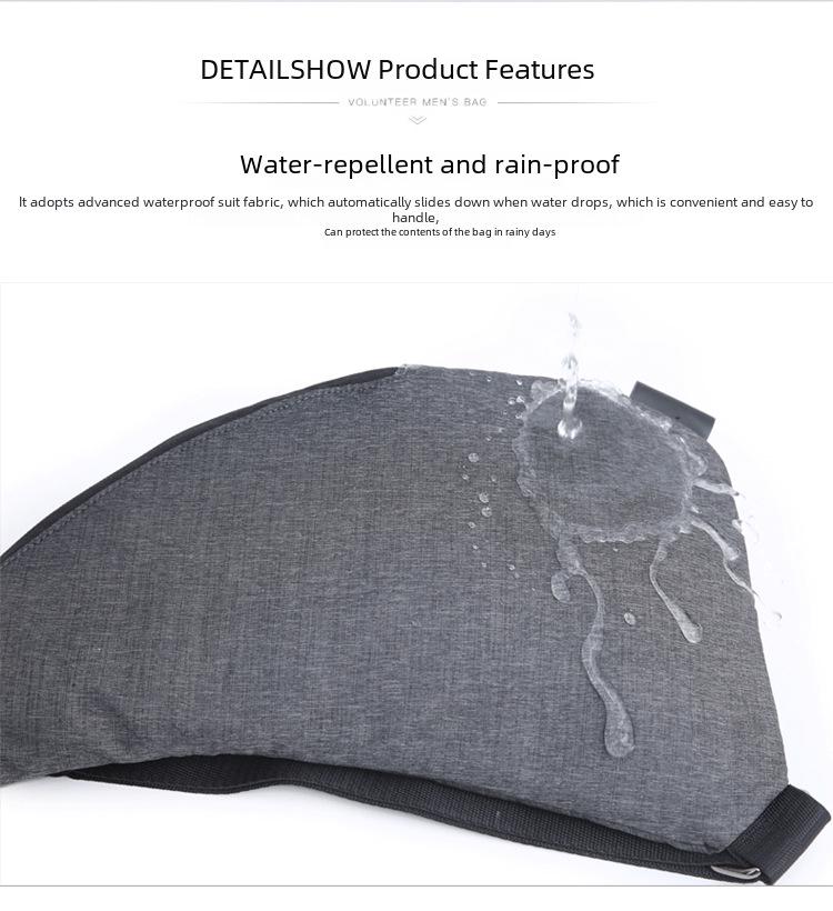 Multifunktions-Schulter- und Messenger-Tasche mit Diebstahlschutz für Herren