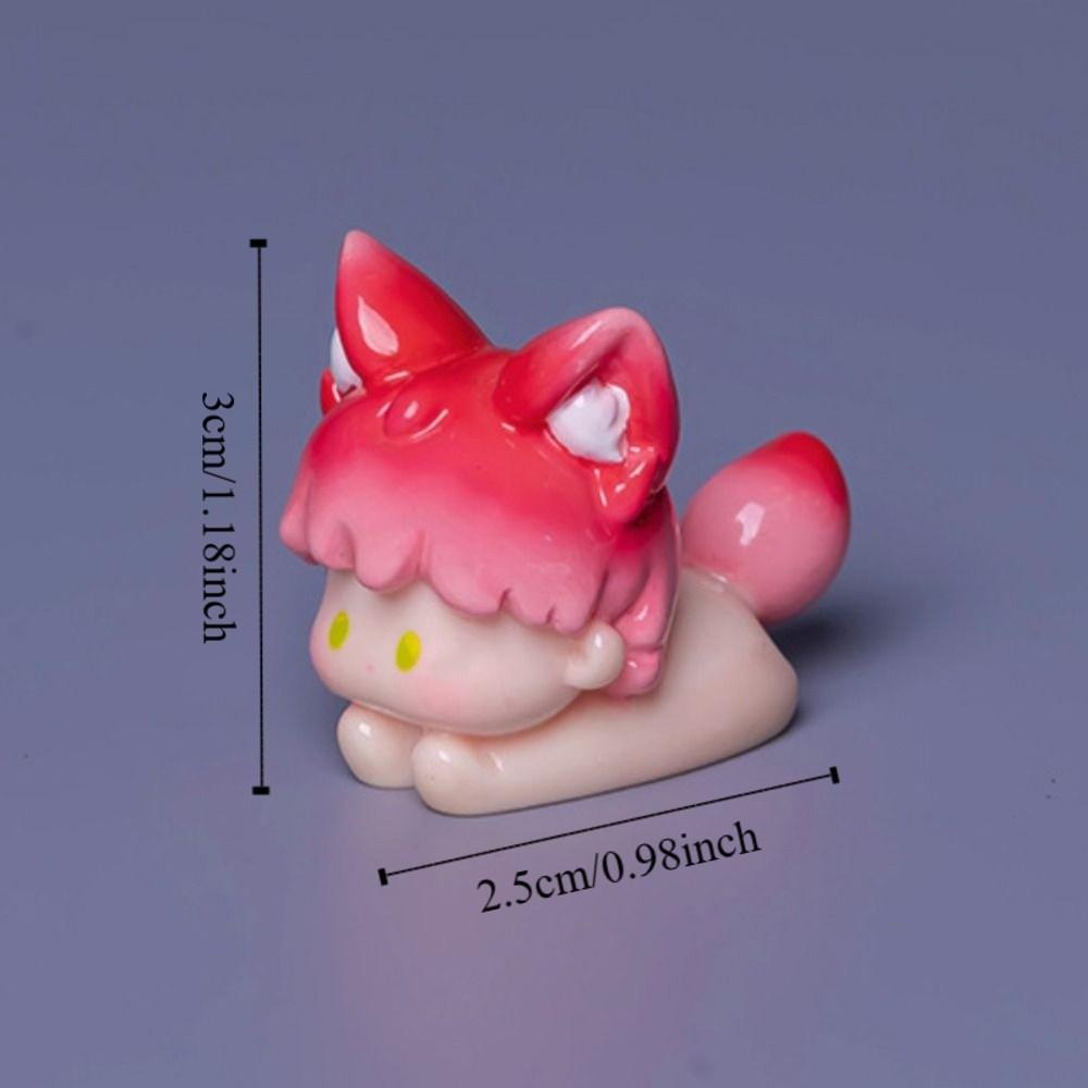 Cartoon Style Miniature Animal Figurine Modern Design Mini Animal Model  Fairy Garden