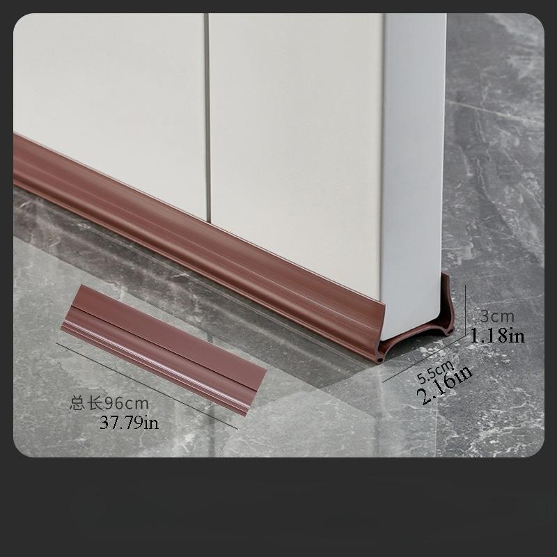 

1pc 96cm/37.79in Sealing strip, door gap, sound insulation, bedroom, windproof and waterproof tape, windproof strip 1pc&96cm коричневый