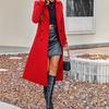 European and American Fashion Double-breasted Women's Warm Coat for Autumn and Winter
