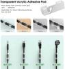 Clear Plastic Cable Clips - Transparent Wire Organizers for Wall & Desk Cable Management, Adhesive Cord Holders