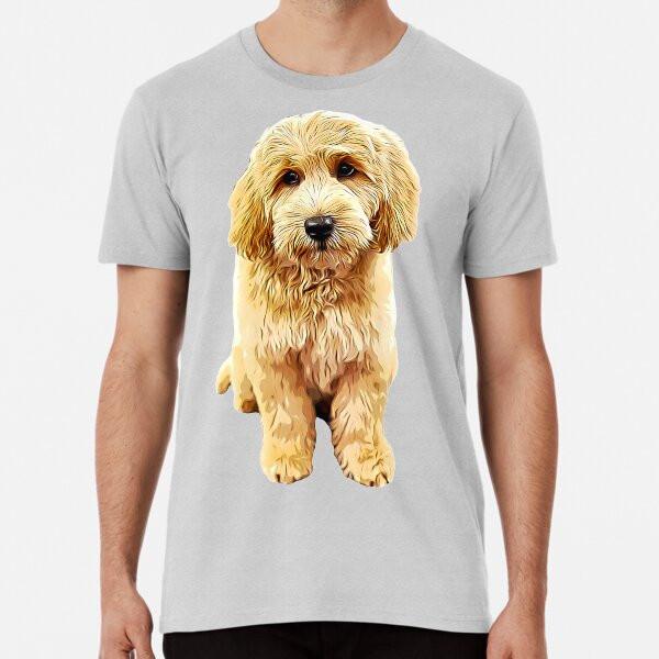 

Goldendoodle Cute Puppy Eyes! Premium T-Shi S to 5XL Made in the AU/USA T-Shirt 3XL