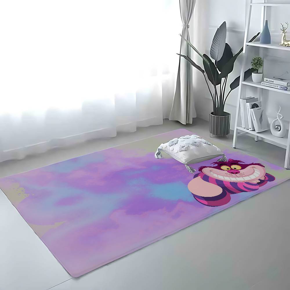 A-Alice In Wonderland Floor Mat Bathroom Absorbent Mat Simple Door Dirt-resistant Mat Home Kitchen Mat Foot Mat Entry Mat