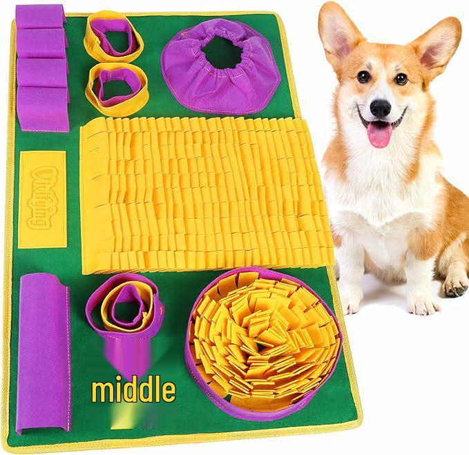 Pet Sniffing Mat: Indoor Dog & Cat Foraging Toy, Decompression Puzzle & Slow Feeder