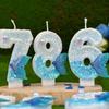 Mermaid Tail Digital Birthday Candles for Cake Decoration and Party DIY