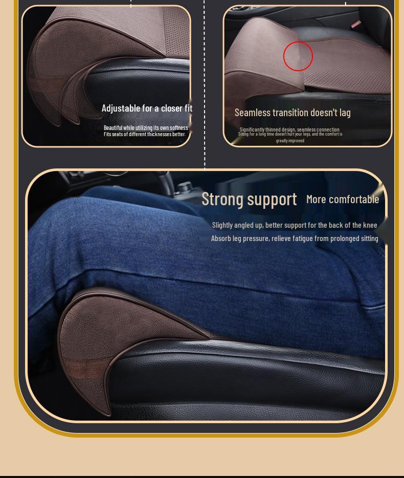 Car Seat Memory Foam Massage Leg Rest and Support Pad for Drivers and Passengers