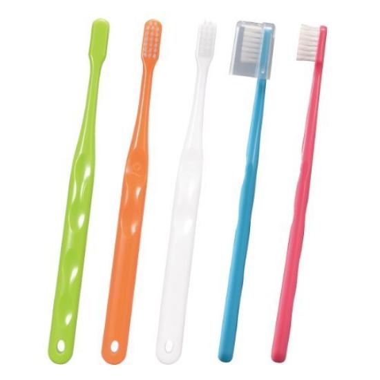 Soft Toothbrush 703 Flat S 0073 (50 Brushes) with Cap