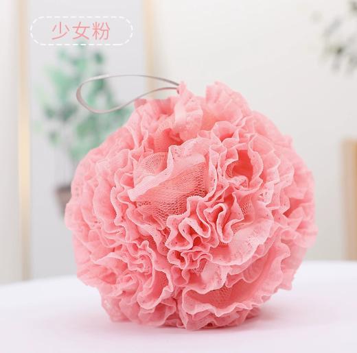 Lace Bath Loofah Sponge - Exfoliating Body for, Soft and Non-Shedding Shower Ball for Women