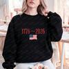 1776-2026 United States Happy Independence Day Sweatshirt of Freedom Patriotic Anniversary Gift Keep Warm Matching Hoodies Tops