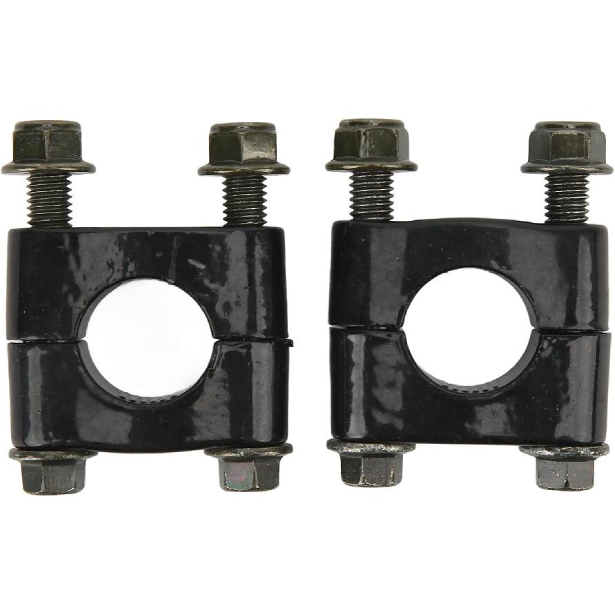 Motorcycle Handlebar Risers, 1 Pair 7/8  22mm Aluminium Universal Handlebar Riser Clamp Single Hole Handle Mount Clamp Replacement for Motorcycle