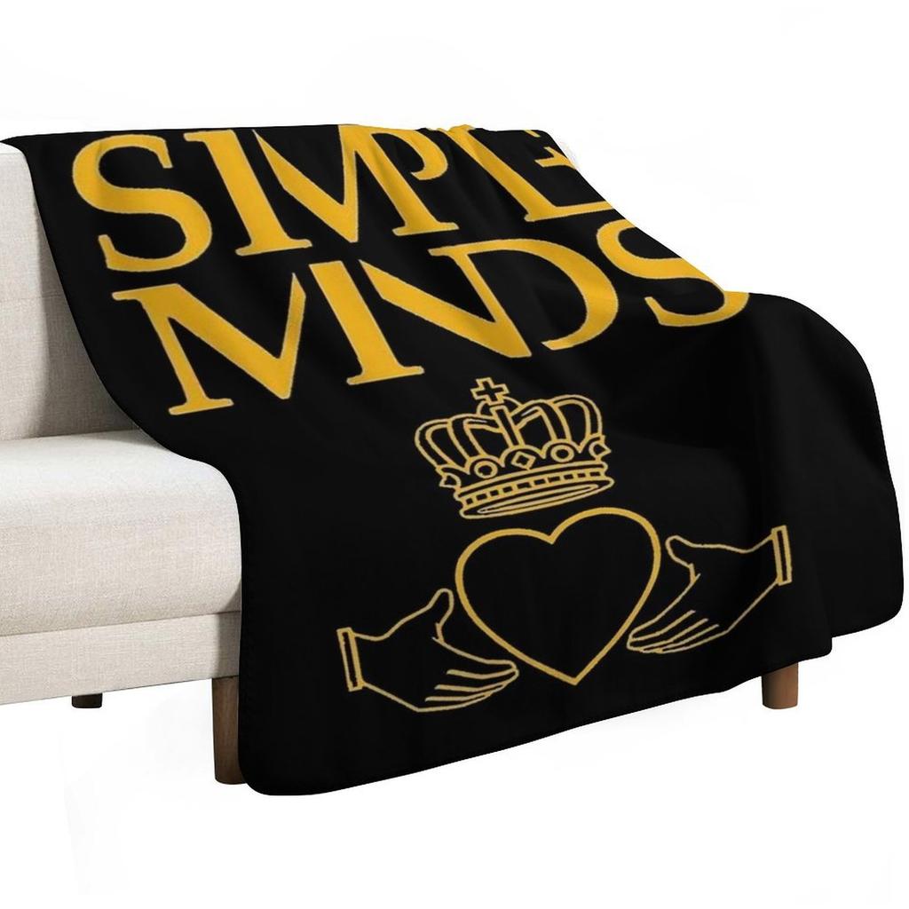 Simple Minds Logo Triblend Throw Blanket Fluffy Cozy Throw Blanket for Home Decor