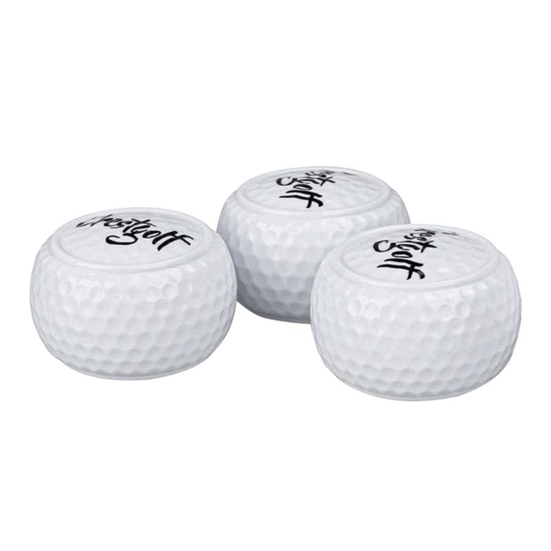 2pcs Flat Golf Training Balls Two Layer Driving Range Balls Golf Practice Balls for Swing Putter Driving Range Backyard