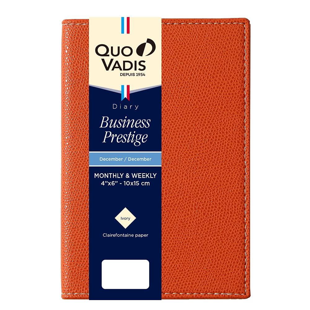 

QUOVADIS 2026 Business Prestige/Club Weekly Vertical Diary, Apricot, A6 Variant (10x15cm), Starts December 2025, qv28502ap абрикосовый