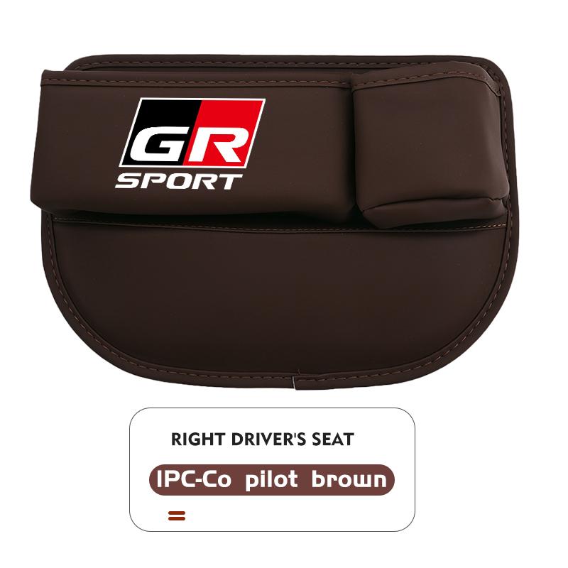 Car Seat Gap Storage Box Leather Organizer with Cup Holder For Toyota Crown GR GM Corolla YARIS Auris C-HR Hilux Vios Prius