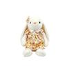 Plush Bunny Toy With Floral Dress For Kids And Giftgiving