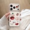 Korean graffiti splash ink tomato for iPhone17/16/15/14 ProMax Apple 13 women 12 mobile phone case