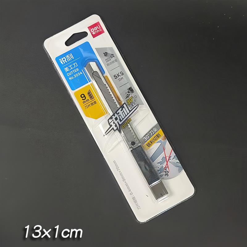 Deli Metal Craft Knife: Small Paper Cutter & Wallpaper Knife - Handmade Express Box Opener & Art Tool
